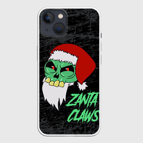 Чехол для iPhone 13 с принтом Zanta Claws. в Рязани,  |  | зомби | персонаж | санта | труп