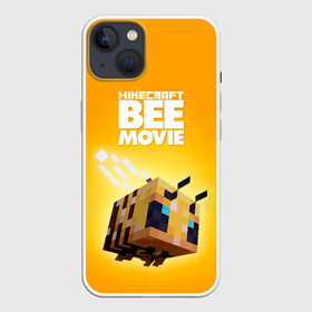 Чехол для iPhone 13 с принтом BEE MOVIE Minecraft в Рязани,  |  | bee | craft | mine | minecraft | блоки | добывать | желтая | компьютерная игра | крафт | кубики | майн | майнкрафт | манкрафт | пчела | пчелка | ремесло | скин | улей | шахта