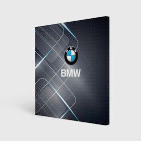 Холст квадратный с принтом [BMW] Logo в Рязани, 100% ПВХ |  | bmw | bmw performance | m | motorsport | performance | бмв | моторспорт