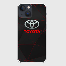 Чехол для iPhone 13 mini с принтом [Toyota] Тонкие линии неона в Рязани,  |  | auto | sport | toyota | авто | автомобиль | бренд | спорт | тойота