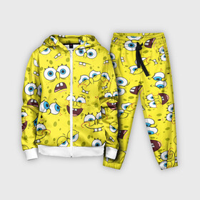 Детский костюм 3D с принтом Губка Боб   SpongeBob pattern в Рязани,  |  | Тематика изображения на принте: sponge bob | spongebob | губка боб | квадратные штаны | сквэр пэнтс | спанч боб