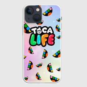 Чехол для iPhone 13 mini с принтом ТОКА БОКА ЛОГОТИП в Рязани,  |  | digital toys | gamer | games | helicopter taxi | pets | toca boca | toca hair salon | toca kitchen | toca life | toca life city | toca life world | toca tea party | video games | бока бока | игры | тока бока | тока лайф | тока тока