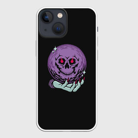 Чехол для iPhone 13 mini с принтом Gaze Of Death в Рязани,  |  | ball | death | eyes | face | fiery | fire | gaze | halloween | hand | magic | magical | of | sight | skull | witch | ведьма | взгляд | глаза | для | колдунья | лицо | магический | магия | маникюр | огненный | огонь | предсказаний | рука | хэллоуи