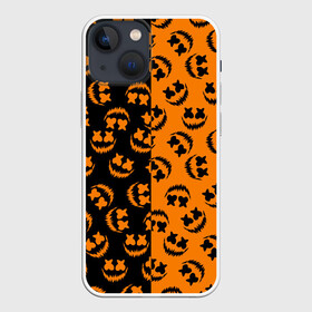 Чехол для iPhone 13 mini с принтом УЛЫБКА ТЫКВЫ   ХЕЛЛОУИН в Рязани,  |  | bats | bones | ghost | halloween | pumpkin | skull | кости | летучие мыши | приведение | призрак | скелет | тыква | хеллоуин | хоррор | хэллоуин