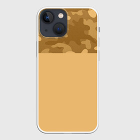 Чехол для iPhone 13 mini с принтом Песочный в Рязани,  |  | желтый | камуфляж | песочный | пестрое | яркий