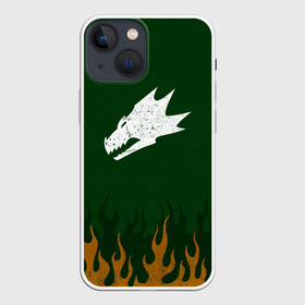 Чехол для iPhone 13 mini с принтом Саламандры (цвет легиона) в Рязани,  |  | Тематика изображения на принте: astartes | dragon | fire | legion | salamanders | space marine | vulkan | waha | warhammer | астартес | вархаммер | ваха | вулкан | дракон | космодесант | легион | огонь | саламандры