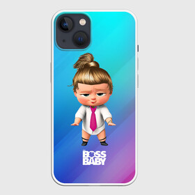 Чехол для iPhone 13 с принтом Boss baby girl в Рязани,  |  | Тематика изображения на принте: baby | boss | boss baby | босс | босс молокосос | маленький босс | малыш | мальчик | молокосос | ребенок