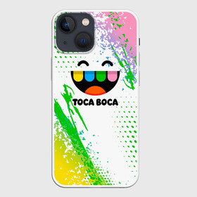 Чехол для iPhone 13 mini с принтом Toca Boca: Улыбашка. в Рязани,  |  | toca boca | toca life world | игра | тока бока | тока бока лайф | туса воса