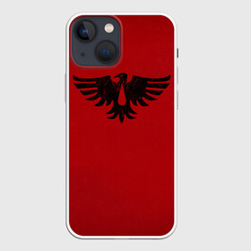 Чехол для iPhone 13 mini с принтом Кровавые Вороны (цвет ордена) в Рязани,  |  | astartes | blood ravens | dawn of war | dow | gabriel angelos | raven | space marine | waha | warhammer | астартес | вархаммер | ваха | ворон | вороны | космодесант | кровавые вороны