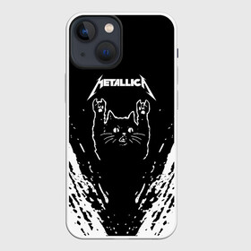 Чехол для iPhone 13 mini с принтом Мяуталлика   Meowtallica. в Рязани,  |  | metallica | кот | котэ | металлика | музыка | рок