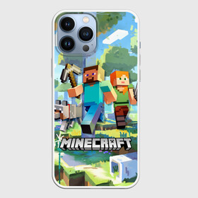 Чехол для iPhone 13 Pro Max с принтом Манйкрафт, березовый лес в Рязани,  |  | creeper | earth | game | minecraft | minecraft earth | блоки | грифер | игры | квадраты | компьютерная игра | крипер | маинкрафт | майн | майнкравт | майнкрафт