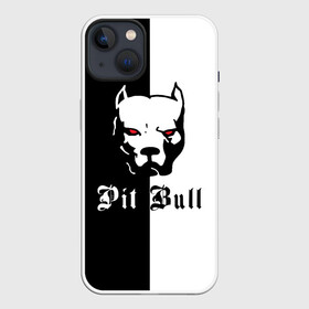 Чехол для iPhone 13 с принтом Pit Bull (боец) в Рязани,  |  | boxer | bulldog | fighting dog | pit bull | барбос | бобик | бойцовская собака | бойцовский пес | боксер | бульдог | волкодав | год со | друг человека | животное | зверь | ищейка | кинолог | кость | лайка | лапы | лев | пес
