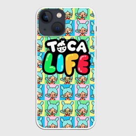 Чехол для iPhone 13 mini с принтом Toca Boca logo | Тока Бока Рита в Рязани,  |  | toca boca | детская игра | игра | лого | логотип | персонажи | прикоснуться ко рту | рита | тока бока