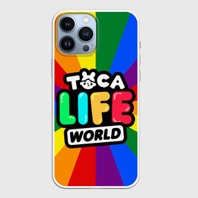 Чехол для iPhone 13 Pro Max с принтом TOCA LIFE WORLD   ТОКА ЛАЙФ ВОРЛД   ПОЛОСЫ в Рязани,  |  | Тематика изображения на принте: leon | nari | rita | toca life | toca life world | zeke | зик | леон | нари | разноцветный | рита | тока лайф ворлд