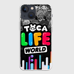 Чехол для iPhone 13 mini с принтом TOCA LIFE WORLD   ТОКА ЛАЙФ ВОРЛД   ГРАДИЕНТ в Рязани,  |  | gradient | leon | nari | rita | toca life | toca life world | zeke | градиент | зик | леон | нари | полосы | разноцветный | рита | тока лайф ворлд | цветной