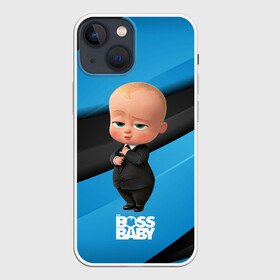 Чехол для iPhone 13 mini с принтом Босс молокосос в костюме в Рязани,  |  | Тематика изображения на принте: baby | boss | boss baby | босс | босс молокосос | маленький босс | малыш | мальчик | молокосос | ребенок