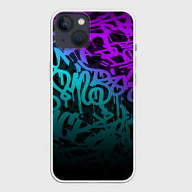 Чехол для iPhone 13 с принтом НЕОНОВОЕ ГРАФФИТИ   NEON в Рязани,  |  | felipe pantone | grafiti | ionрисунки | paint | street art | urban | город | граффити | искусство | кирпичи | краски | стена | улицы | уличное искусство