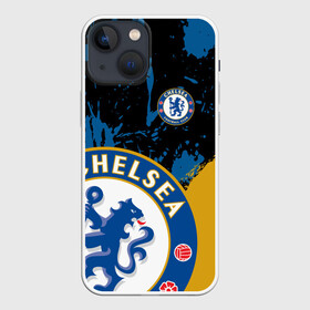 Чехол для iPhone 13 mini с принтом ЧЕЛСИ   CHELSEA GOLDEN LOGO в Рязани,  |  | blue | chelsea | fc | football | football club | lion | sport | лев | синий | спорт | спортивные | униформа | фирменные цвета | фк | футбол | футбольный клуб | челси