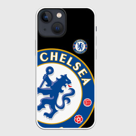 Чехол для iPhone 13 mini с принтом ЧЕЛСИ   CHELSEA BIG LOGO в Рязани,  |  | blue | chelsea | fc | football | football club | lion | sport | лев | синий | спорт | спортивные | униформа | фирменные цвета | фк | футбол | футбольный клуб | челси