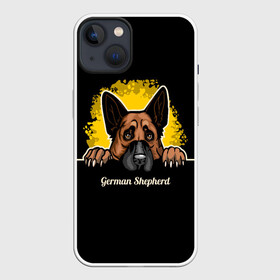 Чехол для iPhone 13 с принтом Немецкая Овчарка (German Shepherd) в Рязани,  |  | animal | dog | german shepherd | shepherd | год собаки | друг человека | животное | зверь | кинолог | немец | немецкая овчарка | овчарка | пёс | собака немецкая овчарка | собаковод | четвероногий