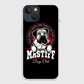 Чехол для iPhone 13 с принтом Мастиф (Mastiff) в Рязани,  |  | animal | cane corso | dog | fighting dog | mastiff | бойцовская собака | год собаки | дог | друг человека | животное | зверь | кане корсо | кинолог | мастиф | пёс | порода собак | собака мастиф | собаковод | четвероногий