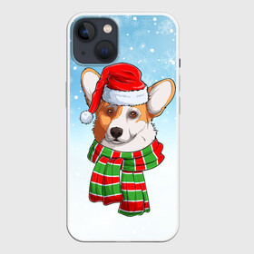 Чехол для iPhone 13 с принтом Новогодний Корги   New Years Corgi в Рязани,  |  | christmas | corgi | dog | santa | дед мороз | елка | зима | корги | новый год | рождество | санта | снег | снегурочка | снежинка | собака | собачка | щенок