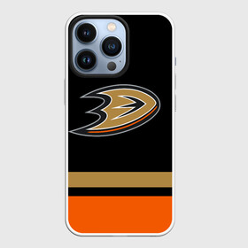 Чехол для iPhone 13 Pro с принтом Anaheim Ducks | Анахайм Дакс в Рязани,  |  | Тематика изображения на принте: anahaim ducks | anaheim | anaheim ducks | ducks | hockey | mighty ducks | nhl | usa | дакс | могучие утята | нхл | спорт | сша | хоккей | шайба