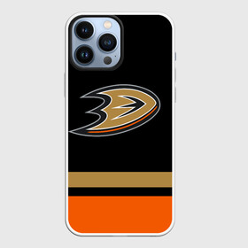 Чехол для iPhone 13 Pro Max с принтом Anaheim Ducks | Анахайм Дакс в Рязани,  |  | Тематика изображения на принте: anahaim ducks | anaheim | anaheim ducks | ducks | hockey | mighty ducks | nhl | usa | дакс | могучие утята | нхл | спорт | сша | хоккей | шайба