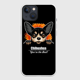 Чехол для iPhone 13 с принтом Чихуахуа (Chihuahua) в Рязани,  |  | animal | chihuahua | dog | год собаки | друг человека | животное | зверь | карликовая собачка | карманная собачка | кинолог | маленькая собака | пёс | пёсик | собака чихуахуа | собаковод | четвероногий