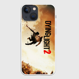 Чехол для iPhone 13 mini с принтом DYING LIGHT 2 НОВЫЙ МИР в Рязани,  |  | apocalypsis | dying light | dying light 2 | dying light the following | haran | horror | kyle craig | monsters | survivor | zombie | апокалипсис | выживалка | даинг лайт | зомби | кайл крейн | монстры | харан