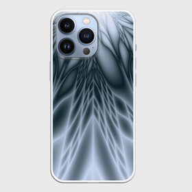 Чехол для iPhone 13 Pro с принтом Лучи. Абстракция. в Рязани,  |  | fractal | geometric | gray | lines | pattern | rays | геометричный | геометрия | линии | лучи | серый | узор | фрактал