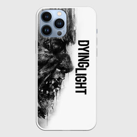 Чехол для iPhone 13 Pro Max с принтом DYING LIGHT BLACK  WHITE ZOMBIE FACE в Рязани,  |  | Тематика изображения на принте: apocalypsis | dying light | dying light 2 | dying light the following | haran | horror | kyle craig | monsters | survivor | zombie | апокалипсис | выживалка | даинг лайт | зомби | кайл крейн | монстры | харан