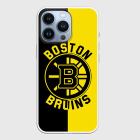 Чехол для iPhone 13 Pro с принтом Boston Bruins, Бостон Брюинз в Рязани,  |  | boston | boston bruins | bruins | hockey | nhl | usa | бостон | бостон брюинз | нхл | спорт | сша | хоккей | шайба