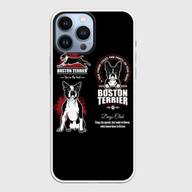 Чехол для iPhone 13 Pro Max с принтом Бостон Терьер (Boston Terrier) в Рязани,  |  | Тематика изображения на принте: a | boston terrier | bull terrier | bulldog | dog | terrier | бостон терьер | бостонский терьер | бульдог | бультерьер | год собаки | друг человека | животное | зверь | ищейка | кинолог | кость | пёс | собака бостон терьер