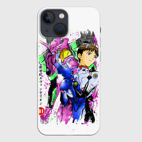 Чехол для iPhone 13 mini с принтом Евангелион: EVA 01 в Рязани,  |  | anime | eva 01 | neon genesis evangelion | nerv | ева 01 | евангелион | мангa | меха | робот | синдзи икарианиме