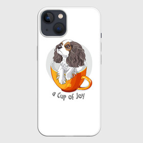 Чехол для iPhone 13 с принтом Кавалер Кинг Чарльз Спаниель в Рязани,  |  | dog spa | king charles spaniel | английский спаниель | год собаки | друг человека | животное | зверь | кавалер спаниель | кинг чарльз спаниель | кинолог | кокер спаниель | охотничья собака | пёс