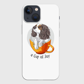 Чехол для iPhone 13 mini с принтом Кавалер Кинг Чарльз Спаниель в Рязани,  |  | dog spa | king charles spaniel | английский спаниель | год собаки | друг человека | животное | зверь | кавалер спаниель | кинг чарльз спаниель | кинолог | кокер спаниель | охотничья собака | пёс