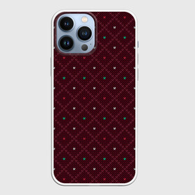 Чехол для iPhone 13 Pro Max с принтом Knitted Texture в Рязани,  |  | Тематика изображения на принте: background | knitted pattern | pattern | texture | вязаный узор | текстура | узор | фон