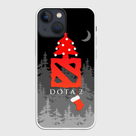 Чехол для iPhone 13 mini с принтом Dota 2  С Новым годом в Рязани,  |  | christmas | dota 2 | fir forest | happy new year | logo | moon | multiplayer | night | pc game | tree with balls | ёлка с шариками | еловый лес | компьютерная игра | логотип | луна | многопользовательская | ночь | рождество | с новым годом