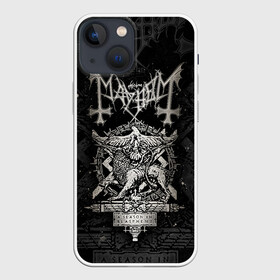 Чехол для iPhone 13 mini с принтом MAYHEM   A Season In Blasphemy в Рязани,  |  | a season in blasphemy | black metal | mayhem | блэкметал | группа | мейхем | метал | рок