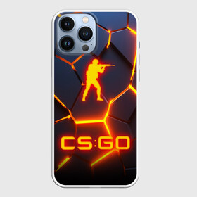 Чехол для iPhone 13 Pro Max с принтом CS GO ОГНЕННЫЙ 3D РАЗЛОМ    NEON HEXAGON SKIN в Рязани,  |  | Тематика изображения на принте: 3d плиты | 3d разлом | astralis | awp | counter strike | cs go | cs go global offensive | csgo | cyrex | faze clan | hyper beast | neon | rush b | team liquid | астралис | кс го | неон | огненный разлом | разлом | раш би | сайрекс | тим ликвид | ф