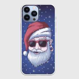 Чехол для iPhone 13 Pro Max с принтом САНТА ХИПСТЕР | SANTA HIPSTER в Рязани,  |  | 2022 | bad | christmas | cold | dab | dub | hipster | klaus | merry | new | santa | snow | winter | year | год | даб | зима | клаус | мороз | новый | рождество | санта | снег | тигр | тигра | хипстер | холод