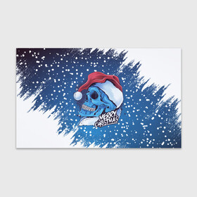 Бумага для упаковки 3D с принтом Merry Christmas | Счастливого Рождества | Skull в Рязани, пластик и полированная сталь | круглая форма, металлическое крепление в виде кольца | Тематика изображения на принте: 2022 | christmas | cold | klaus | merry | new | santa | skull | snow | winter | year | год | дед | зима | клаус | мороз | новый | рождество | санта | скелет | снег | холод | череп