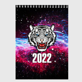 Скетчбук с принтом ЧЁРНЫЙ ТИГР НОВЫЙ ГОД 2022   GRAY TIGER NEW YEAR в Рязани, 100% бумага
 | 48 листов, плотность листов — 100 г/м2, плотность картонной обложки — 250 г/м2. Листы скреплены сверху удобной пружинной спиралью | 2022 | beast | merry christmas | new year | red bow | santa hat | snow | tiger | winter | winter is coming | year of the tiger | год тигра | дед мороз | животные | звери | зверь | зима | зима 2022 | зима близко | новог | новогодни