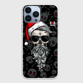 Чехол для iPhone 13 Pro Max с принтом Santa from Hell в Рязани,  |  | beard | christmas | hipster | new year | red cap | red eyes | santa claus | santa from hell | skulls | борода | дед мороз | красные глаза | красный колпак | новый год | рождество | санта из ада | санта клаус | хипстер | черепа