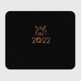 Прямоугольный коврик для мышки с принтом 2022 Tiger Bronze Theme в Рязани, натуральный каучук | размер 230 х 185 мм; запечатка лицевой стороны | 2022 | год тигра | нг | новый год | подарки на новый год | праздник | рождество | тигр