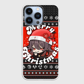 Чехол для iPhone 13 Pro с принтом HU TAO | MERRY CHRISTMAS в Рязани,  |  | 2022 | anime | game | genshin | hu tao | impact | lumin | merry christmas | new year | paimon | pyro | аниме | взрыв | геншин | игра | импакт | итэр | люмин | молитва | новый год | паймон | пиро | путешественник | рождество | тейват | ху т