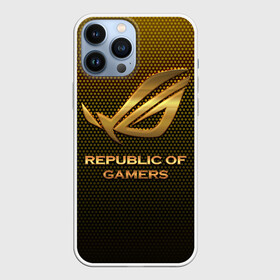 Чехол для iPhone 13 Pro Max с принтом Republic of gamers, ROG Gaming в Рязани,  |  | asus | cybersport | republic of gamers | rog | rog gaming | асус | киберспорт