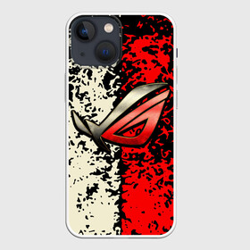 Чехол для iPhone 13 mini с принтом ROG Gaming Republic Of Gamers в Рязани,  |  | asus | cybersport | republic of gamers | rog | rog gaming | асус | киберспорт