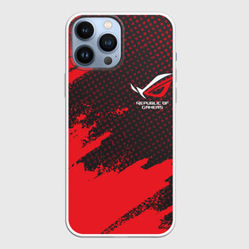 Чехол для iPhone 13 Pro Max с принтом ASUS ROG | REPUBLIC OF GAMERS в Рязани,  |  | asus | cyber | cybersport | game | gamers | gaming | of | republic | rog | sport | асус | игры | кибер | киберспорт | республика | спорт